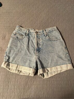 GAP Light Blue Rolled Hem Denim Shorts